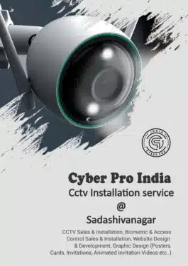 Professional CCTV installation service in Sadashivanagar.